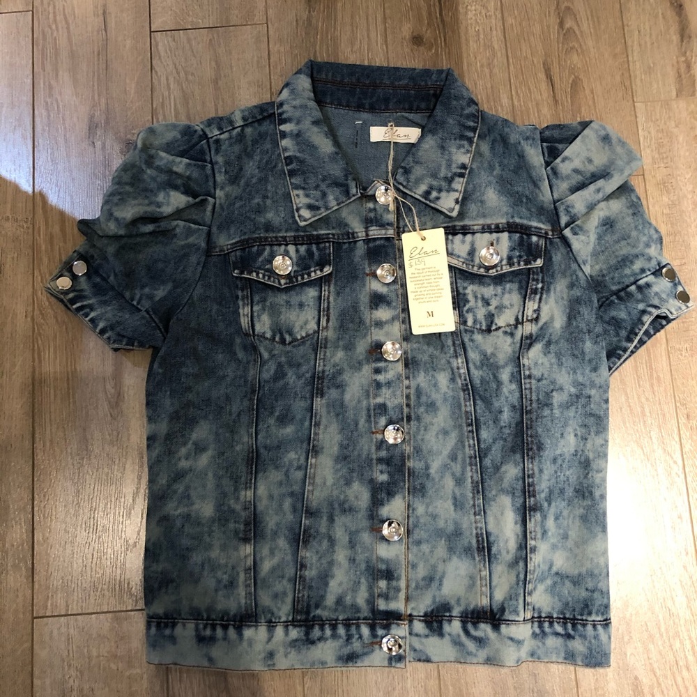 short sleeve denim jacket